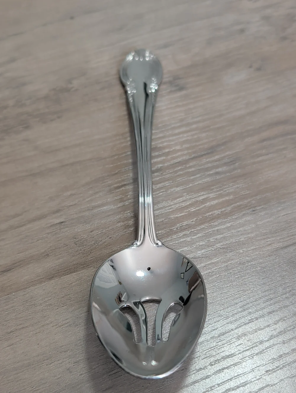 Vintage Pierced Serving Spoon